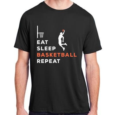 Basketball Coach Eat Sleep Basketball Repeat Basketball Adult ChromaSoft Performance T-Shirt