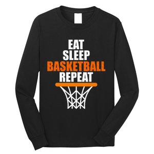 Basketball Coach Eat Sleep Basketball Repeat Basketball Long Sleeve Shirt