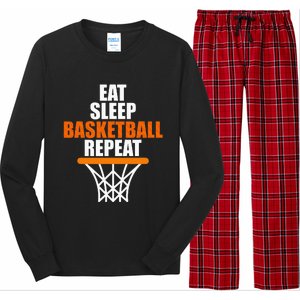 Basketball Coach Eat Sleep Basketball Repeat Basketball Long Sleeve Pajama Set