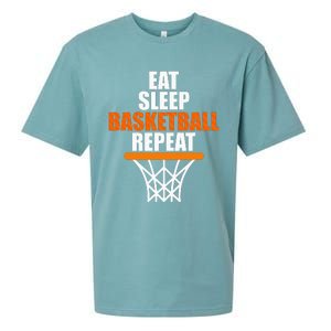 Basketball Coach Eat Sleep Basketball Repeat Basketball Sueded Cloud Jersey T-Shirt