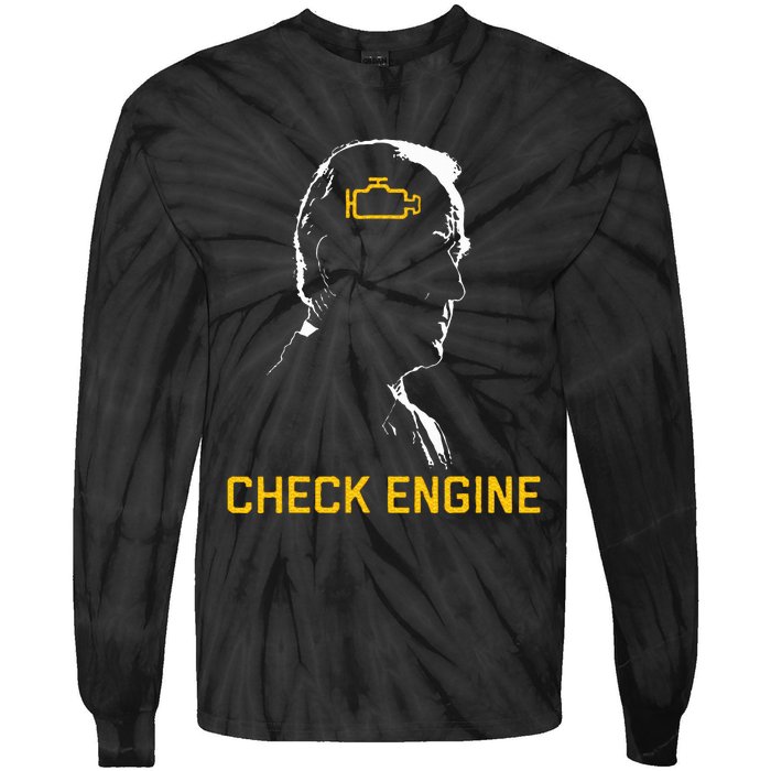 Biden Check Engine Tie-Dye Long Sleeve Shirt