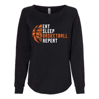 Basketball Coach Eat Sleep Basketball Repeat Basketball Womens California Wash Sweatshirt