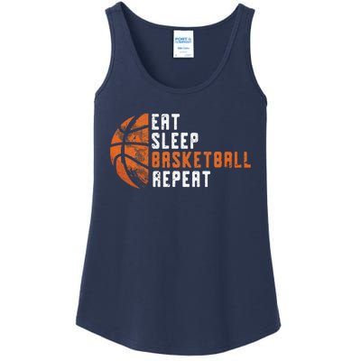 Basketball Coach Eat Sleep Basketball Repeat Basketball Ladies Essential Tank