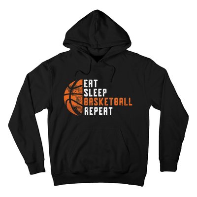 Basketball Coach Eat Sleep Basketball Repeat Basketball Hoodie