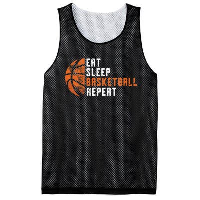 Basketball Coach Eat Sleep Basketball Repeat Basketball Mesh Reversible Basketball Jersey Tank