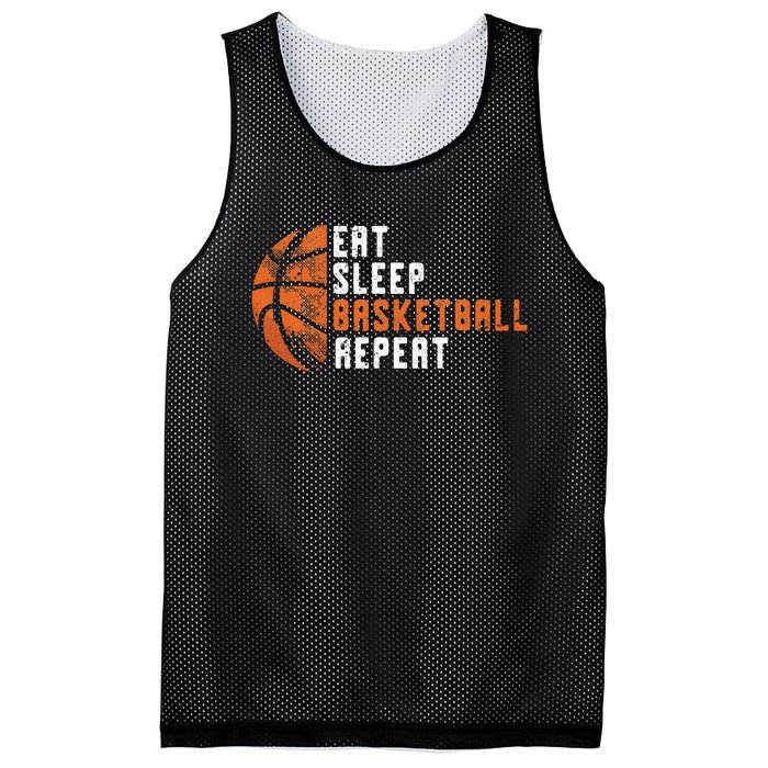 Basketball Coach Eat Sleep Basketball Repeat Basketball Mesh Reversible Basketball Jersey Tank