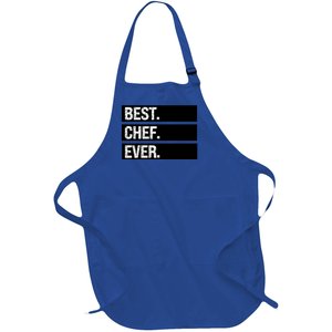 Best Chef Ever Funny Chef Culinary Sous Chef Pastry Chef Gift Full-Length Apron With Pockets