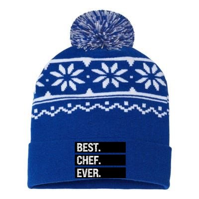 Best Chef Ever Funny Chef Culinary Sous Chef Pastry Chef Gift USA-Made Snowflake Beanie