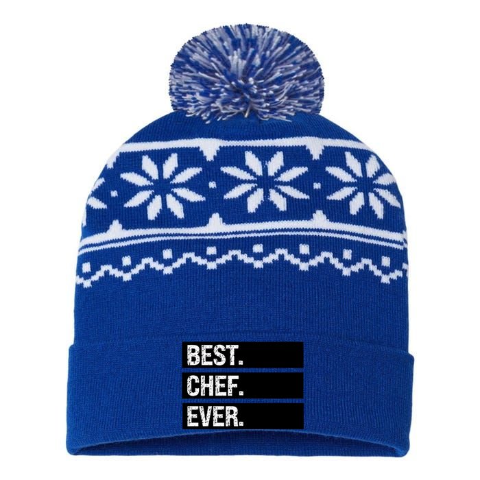 Best Chef Ever Funny Chef Culinary Sous Chef Pastry Chef Gift USA-Made Snowflake Beanie