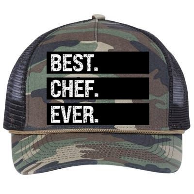 Best Chef Ever Funny Chef Culinary Sous Chef Pastry Chef Gift Retro Rope Trucker Hat Cap