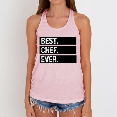 Best Chef Ever Funny Chef Culinary Sous Chef Pastry Chef Gift Women's Knotted Racerback Tank