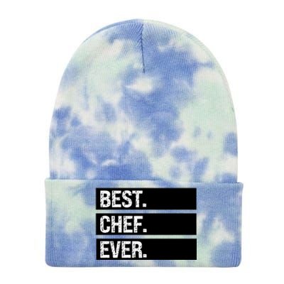 Best Chef Ever Funny Chef Culinary Sous Chef Pastry Chef Gift Tie Dye 12in Knit Beanie