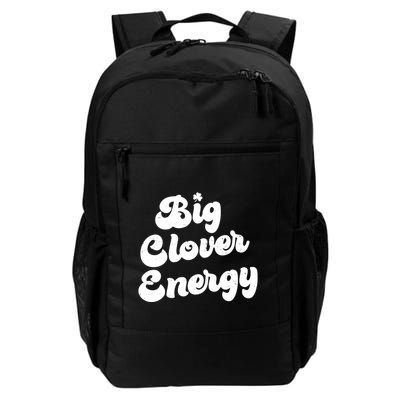 Big Clover Energy Retro Vintage Groovy Backpack
