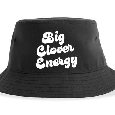 Big Clover Energy Retro Vintage Groovy Sustainable Bucket Hat