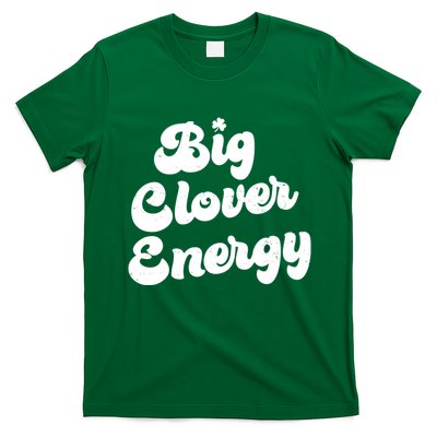 Big Clover Energy Retro Vintage Groovy T-Shirt
