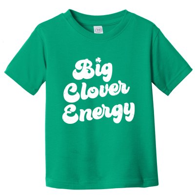 Big Clover Energy Retro Vintage Groovy Toddler T-Shirt