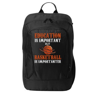 Basketball Coach Education Is Important City Backpack