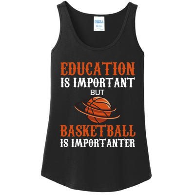 Basketball Coach Education Is Important Ladies Essential Tank