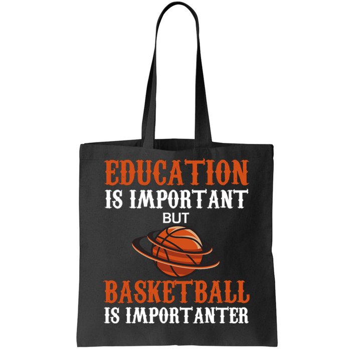 Basketball Coach Education Is Important Tote Bag