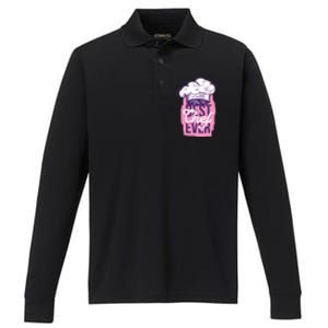 Best Chef Ever Funny Cooking Cook Funny Gift Mom Daughter Funny Gift Performance Long Sleeve Polo