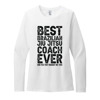 Best Coach Ever And Bought Me This - Jiu Jitsu Coach Womens CVC Long Sleeve Shirt