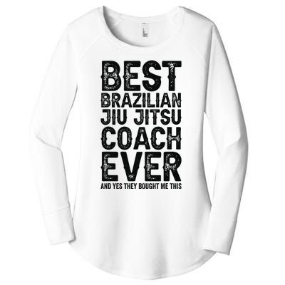 Best Coach Ever And Bought Me This - Jiu Jitsu Coach Women's Perfect Tri Tunic Long Sleeve Shirt