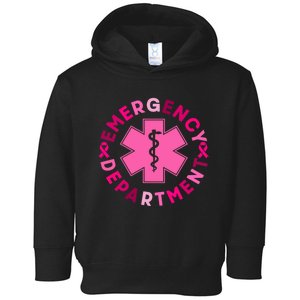 Breast Cancer Emergency Department Emergency Room Nurse Gift Toddler Hoodie