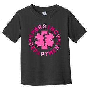 Breast Cancer Emergency Department Emergency Room Nurse Gift Toddler T-Shirt