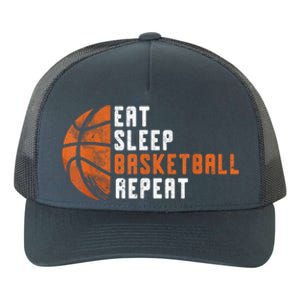 Basketball Coach Eat Sleep Basketball Repeat Basketball Yupoong Adult 5-Panel Trucker Hat