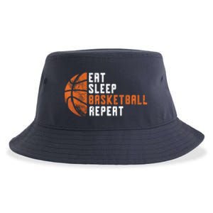 Basketball Coach Eat Sleep Basketball Repeat Basketball Sustainable Bucket Hat