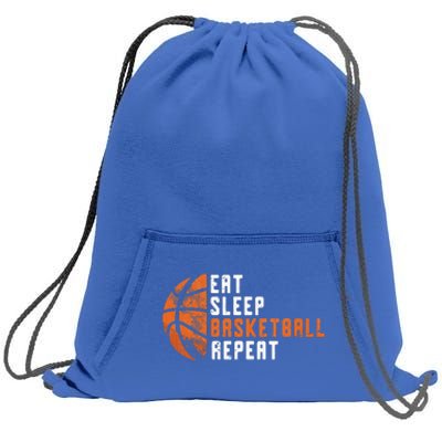 Basketball Coach Eat Sleep Basketball Repeat Basketball Sweatshirt Cinch Pack Bag