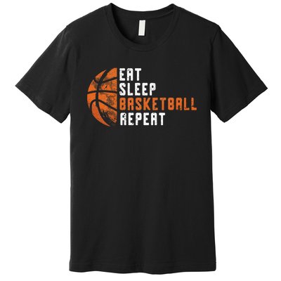 Basketball Coach Eat Sleep Basketball Repeat Basketball Premium T-Shirt