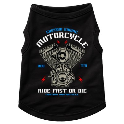 Bike Custom Engine Mechanics Gift Doggie Tank