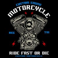 Bike Custom Engine Mechanics Gift Cooling Performance Crew T-Shirt