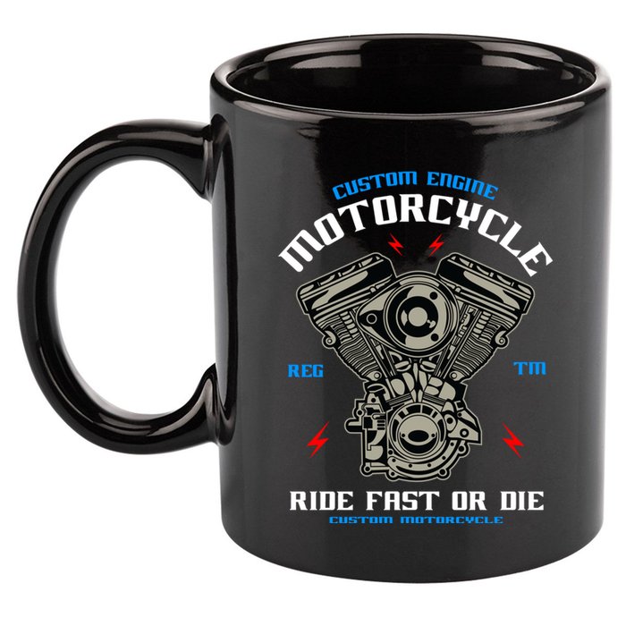 Bike Custom Engine Mechanics Gift 11oz C Handle Ceramic Mug