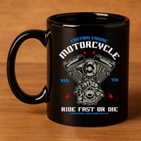 Bike Custom Engine Mechanics Gift 11oz C Handle Ceramic Mug