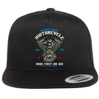 Bike Custom Engine Mechanics Gift Flat Bill Trucker Hat
