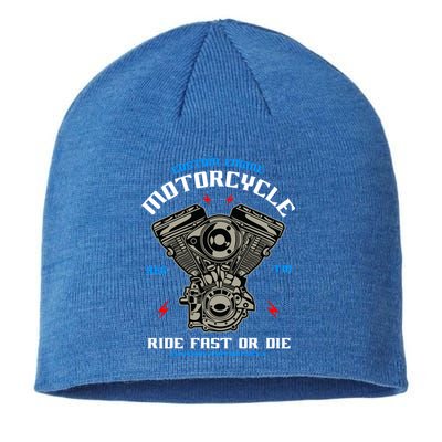 Bike Custom Engine Mechanics Gift Sustainable Beanie