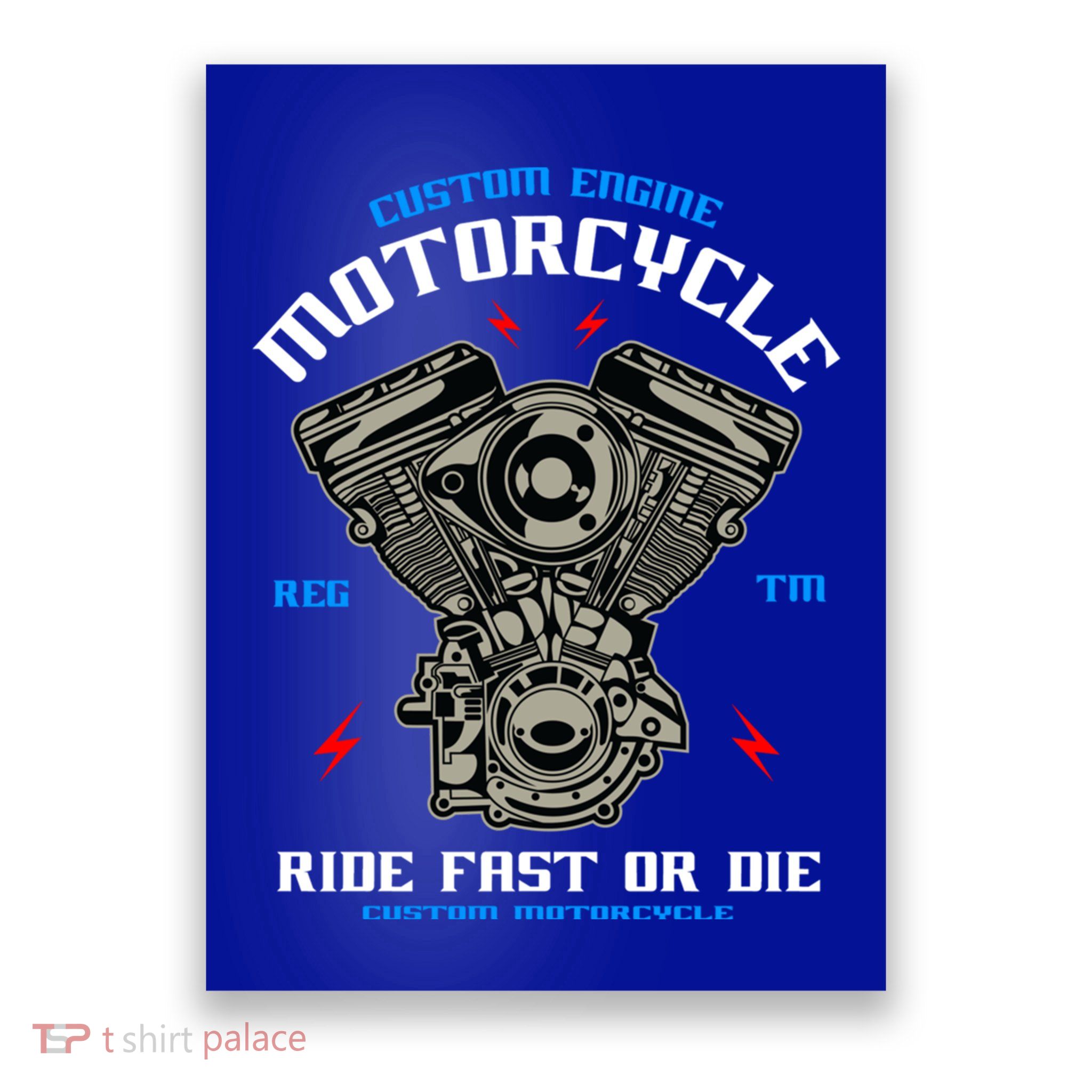 Bike Custom Engine Mechanics Gift Poster