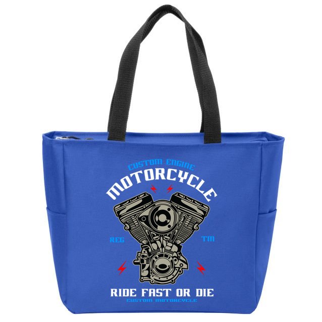 Bike Custom Engine Mechanics Gift Zip Tote Bag