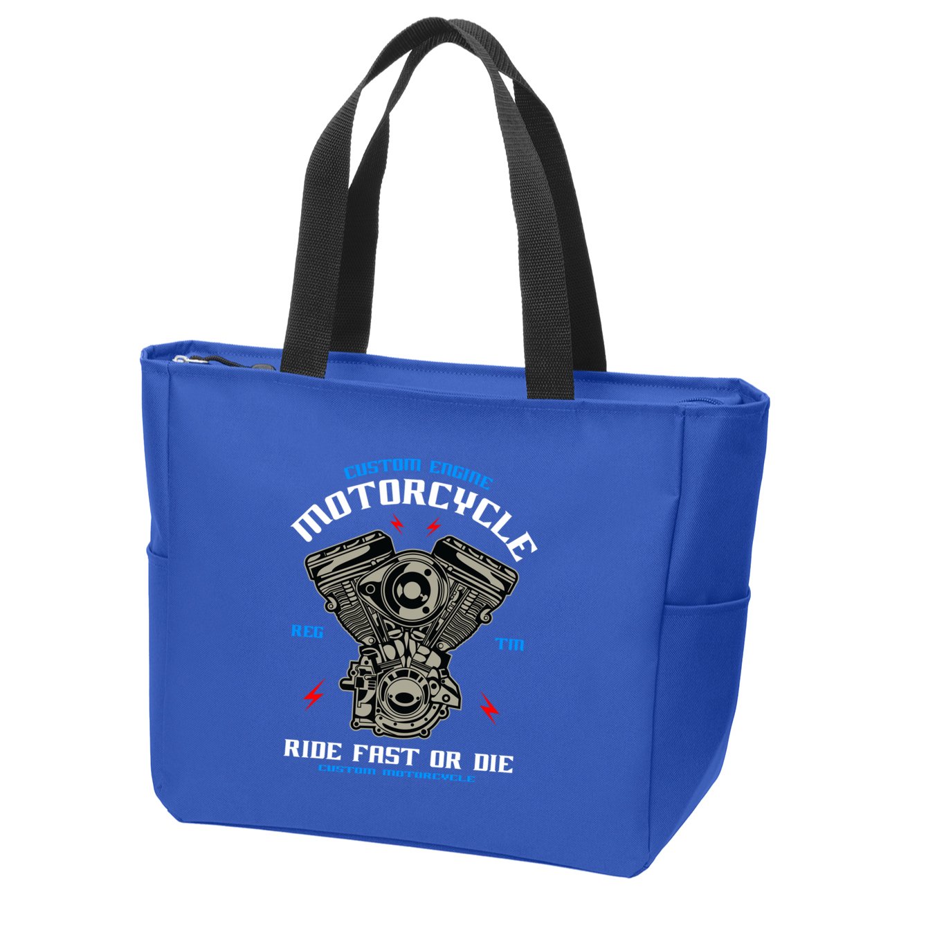 Bike Custom Engine Mechanics Gift Zip Tote Bag