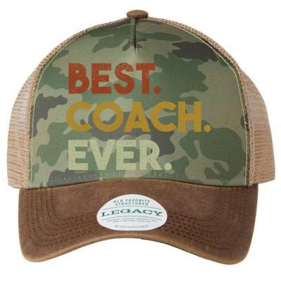 Best Coach Ever Gift For Sports Coach Gift Legacy Tie Dye Trucker Hat