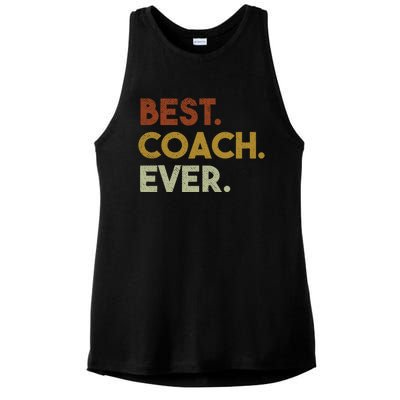 Best Coach Ever Gift For Sports Coach Gift Ladies PosiCharge Tri-Blend Wicking Tank