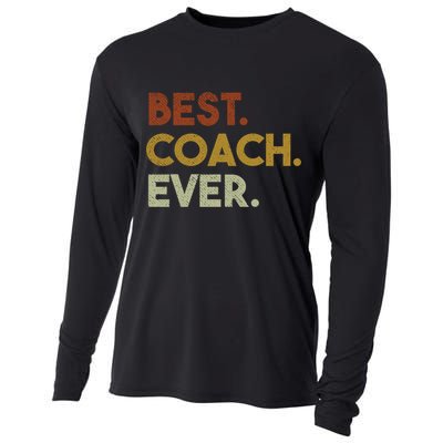 Best Coach Ever Gift For Sports Coach Gift Cooling Performance Long Sleeve Crew