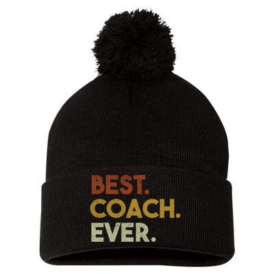 Best Coach Ever Gift For Sports Coach Gift Pom Pom 12in Knit Beanie