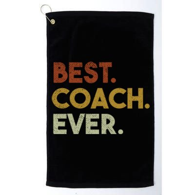 Best Coach Ever Gift For Sports Coach Gift Platinum Collection Golf Towel