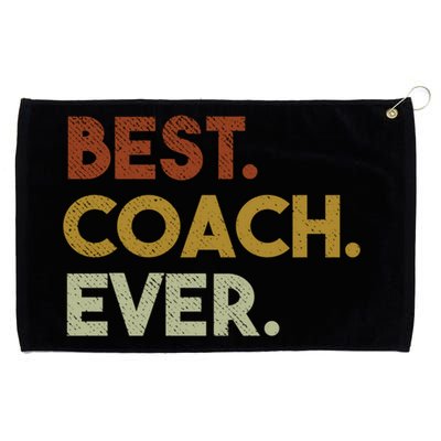 Best Coach Ever Gift For Sports Coach Gift Grommeted Golf Towel