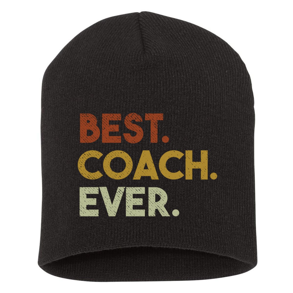 Best Coach Ever Gift For Sports Coach Gift Short Acrylic Beanie