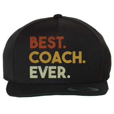 Best Coach Ever Gift For Sports Coach Gift Wool Snapback Cap