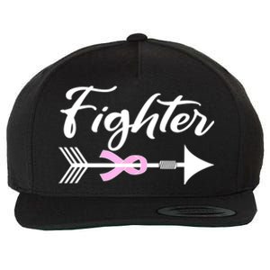 Breast Cancer Fighter Wool Snapback Cap